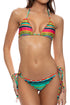Luli Fama Hola Verano! Wavey Brazilian Crist. Ruched Tassel Tie Side